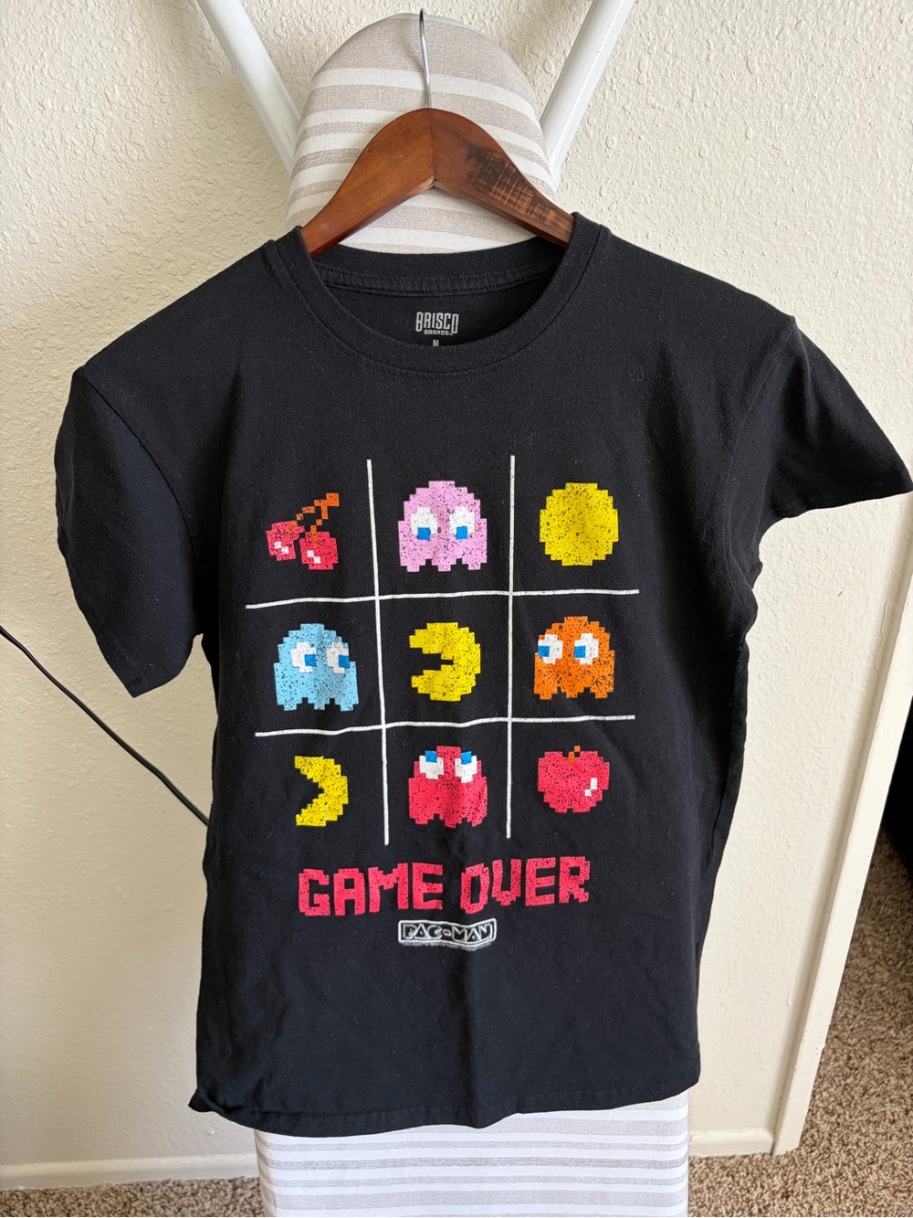 Pac-Man Black Short Sleeve Graphic Tee - Game Over